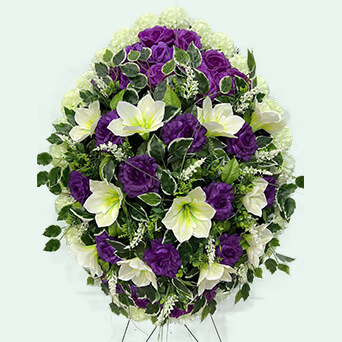 Венок из искусственных цветов